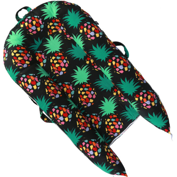Newborn Lounger Cover for DockATot Deluxe | 100% Cotton Baby Lounger Extra Cover | Hypoallergenic Infant Baby Nest Replacement Cover for DockATot Docks Deluxe+ Colorful Pineapple(Cover Only)