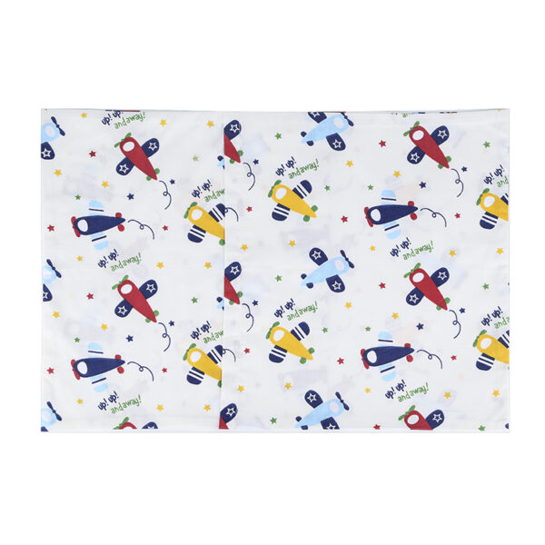 IBraFashion Kids Toddler Pillowcases 100% Cotton 14x19 2 Packs Construction Vehicle Cars